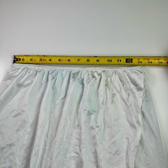 3/$20 Warner's VTG Women's Large 31" Length Nylon White Skirt Slip Lace *READ - Picture 6 of 7